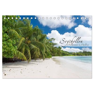 Seychellen - Willkommen im Paradies (Tischkalender 2026 DIN A5 quer), CALVENDO Monatskalender