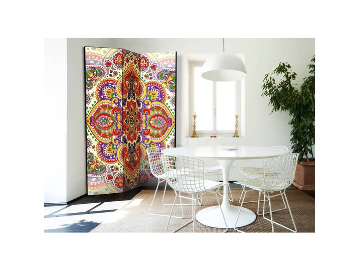 Paravent Unusual Exoticism Fleece Multicolor 135 x 172 x 3cm 3-teilig
