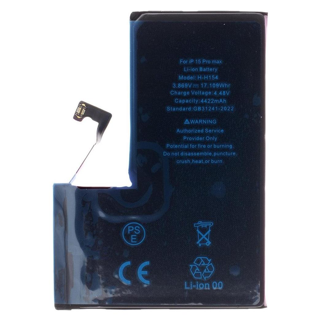 iLike Battery - Battery for iPhone 15 Pro Max 4422mAh Li-Ion Resetted (Bulk) (8596311279843)