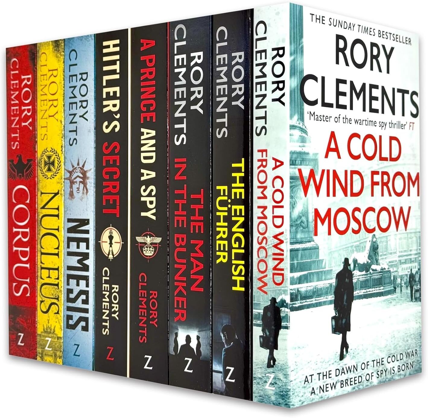 Zaffre Tom Wilde Series by Rory Clements - 8 Books Collection Set - Historical Fiction Paperback - Corpus, Nucleus, Nemesis, Hitler's Secret, A Prince and a Spy & More