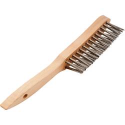 Rhodius RHODIUS EKNB, 12 Stück Handbürste 3 Reihen mm, gerade, TOPline, für Edelstahl, Stahl EKNB 353106 12 St.