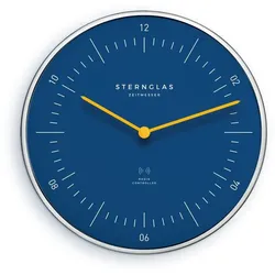 STERNGLAS - WANDUHR - NAOS - Funk - küstenblau