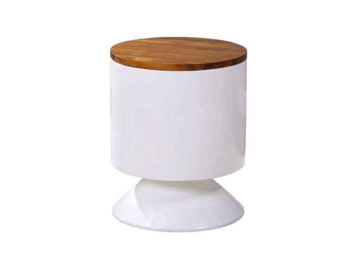 YCCHAH Sofatisch Nordic Massivholz Kleine Kaffee Tisch Wohnzimmer Einfache Lagerung Rack Balkon Freizeit Kleinen Runden Wohnzimmer-Beistelltisch(B)