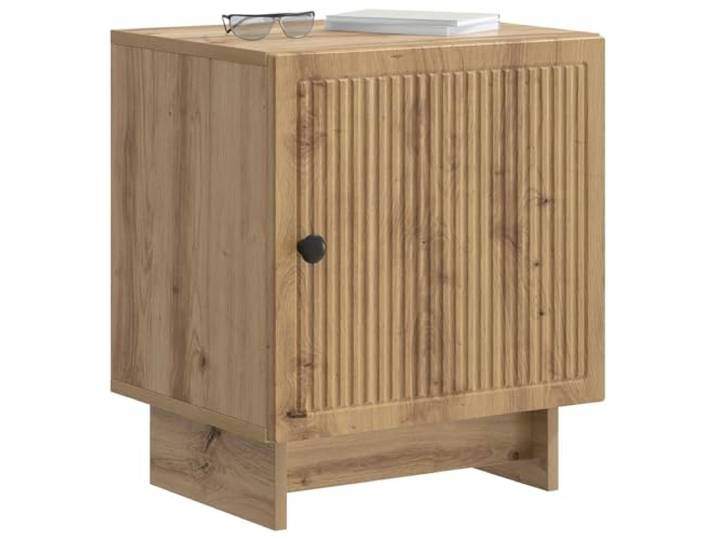 KTHLBRH Nachttisch Eiche 2 Stück 43 x 34,5 x 50 cm Holzbearbeitung, Vintage-Stil, rechteckig, für Schlafzimmer