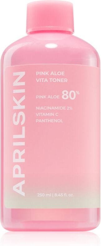 APRILSKIN Pink Aloe Vita Toner moisturising toner to strengthen the skin barrier 250 ml