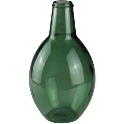 Bodenvase AM DESIGN, grün, B:20cm H:38cm T:20cm, Glas, Vasen, mundgelasen, Höhe 38 cm