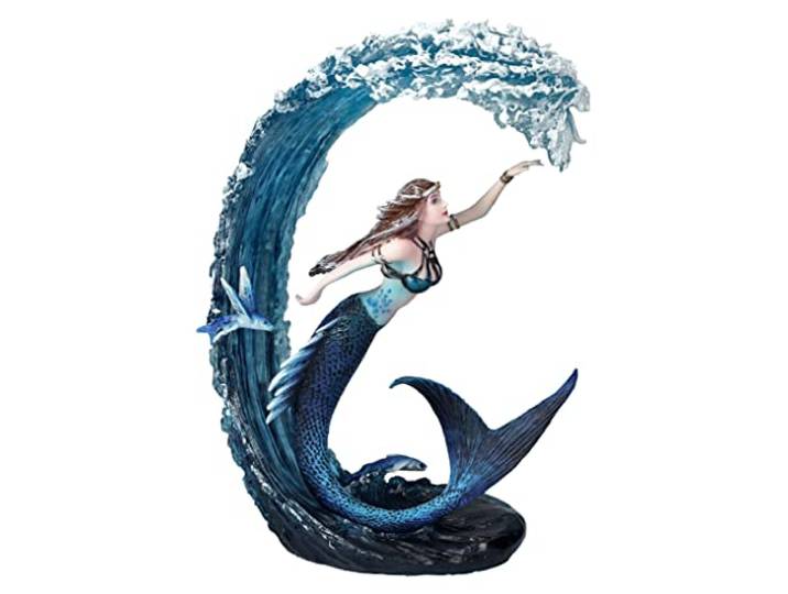 Pacific Giftware Tovenaarsfiguur Element Water - Elemental Magic door Anne Stokes Zeemeermin Heks Verzamelfiguur Standbeeld Tovenares