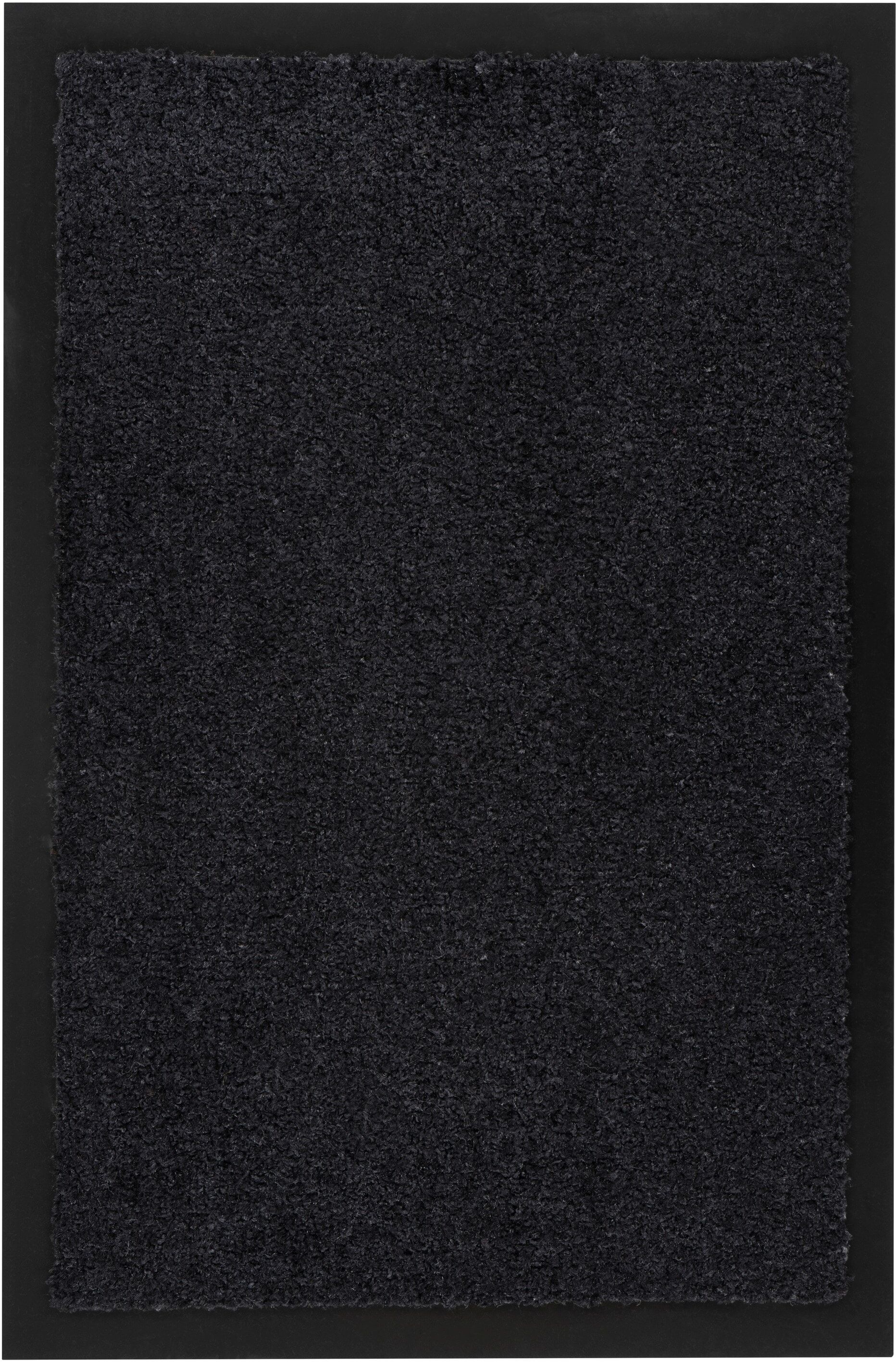 Fussmatte KAYOOM "Light Entry 525", schwarz, B:60cm H:8mm L:90cm, Polyamid, Teppiche, Fussmatte, Türmatte, Schmutzfang, Eingang schwarz B : 60cm 1 Stk., 8mm, L: 90cm