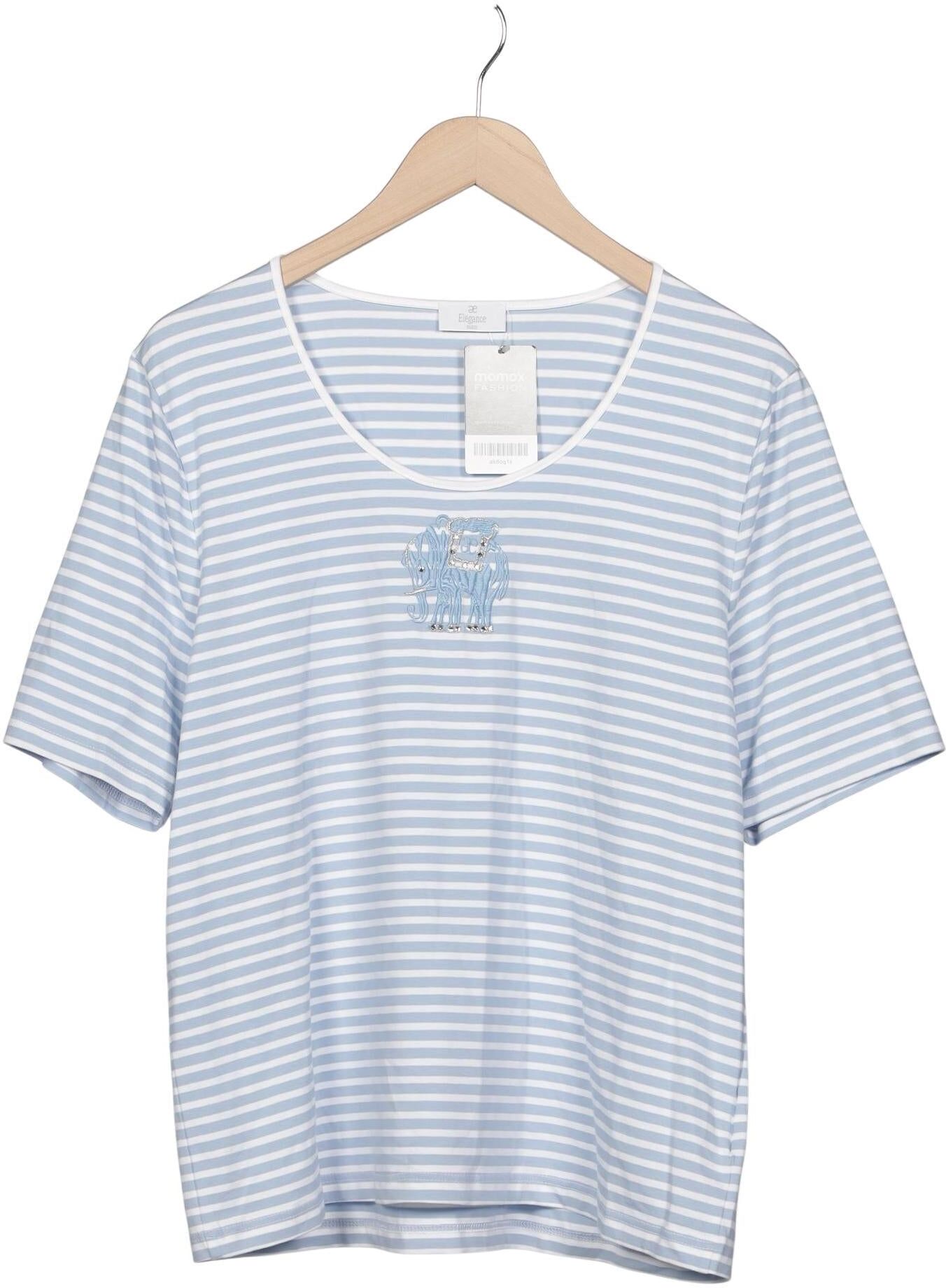 Elegance Paris Damen T-Shirt, Mehrfarbig, Gr. Xxl, Elasthan / Baumwolle - Second Hand