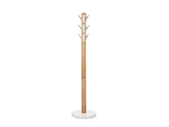Umbra Kleiderständer, Naturfarben, Weiß, Holz, 40x168x40 cm, Jackenhalter, Holzmöbel, Garderobe Holz, Kleiderständer Holz