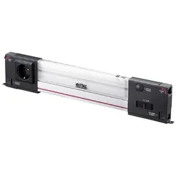 Rittal Rack-Leuchte - Wechselstrom 100-240 V, Serverschrank Zubehör, Schwarz, Weiss