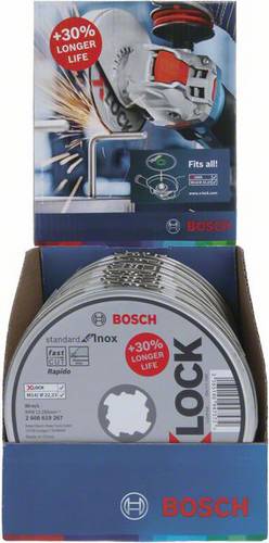 Bosch Accessories 2608619267 Trennscheibe gerade 125mm 10 St. Metall, Edelstahl