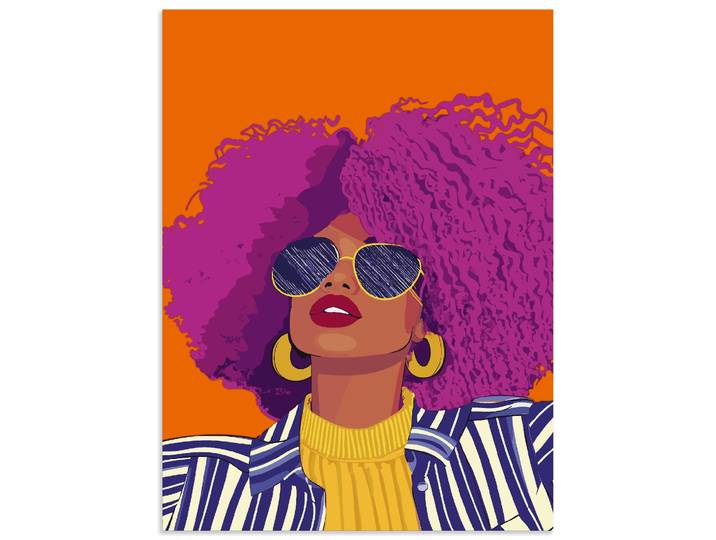 Artland Woman with sunglasses Portrait 1 Stk. tlg. als Alubild, Leinwandbild, Poster, Wandaufkleber in verschied. Grössen
