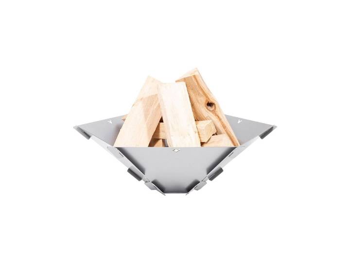 Feuerschale FENNEK GRILL Hexagon , grau, H:18,5cm Ø:59cm, Edelstahl, Feuerkörbe, Feuerschale