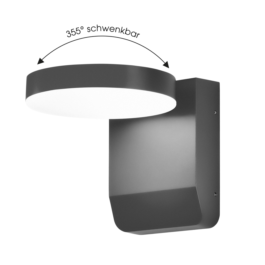CMD LED-Wandaußenleuchte 9082 Anthrazit CCT Switch 9082 4260045646809