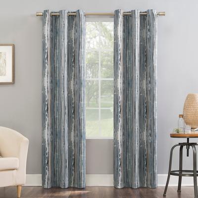 Sun Zero Allegory Abstract Blackout Grommet Curtain Panel, Single Panel