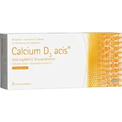 CALCIUM D3 acis 1000 mg/880 I.E. Brausetabletten 40 St