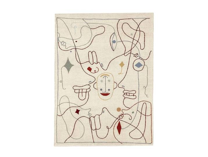 NANIMARQUINA tapis SILHOUETTE KILIM (170x240 cm - Laine Afghane et frene)