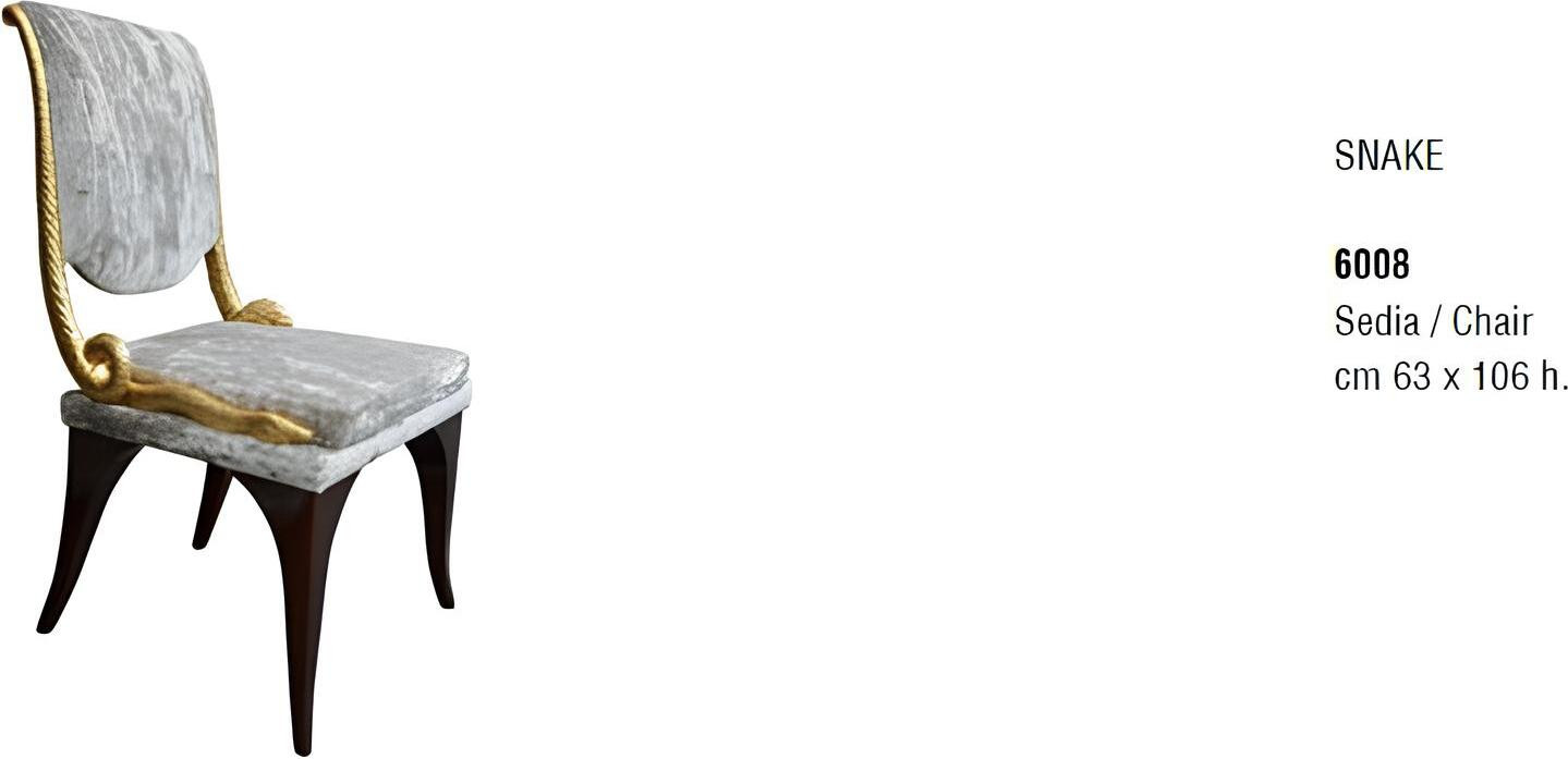 Luxe design eetkamerstoel met luxe bekleding