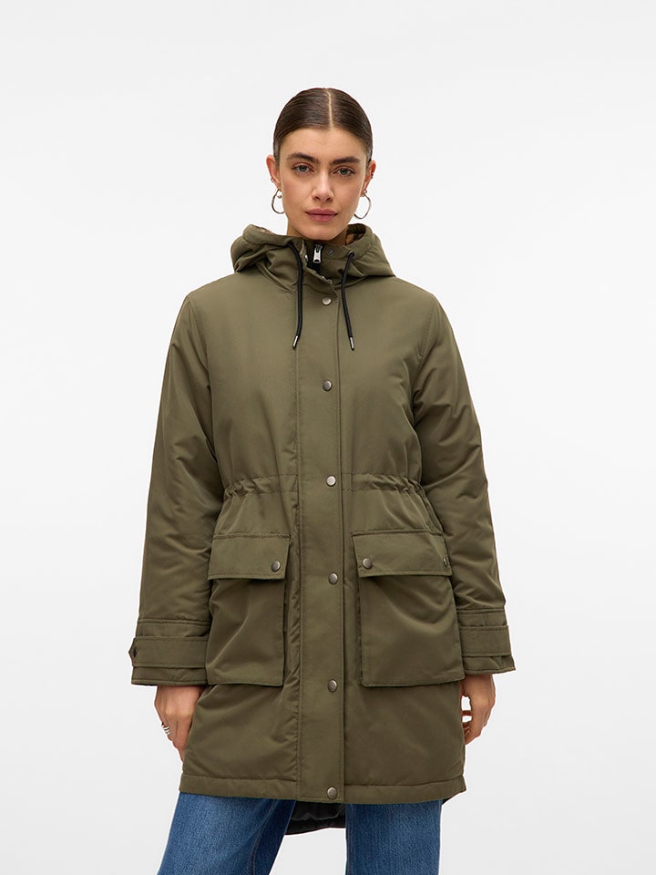 Vero Moda Parka in Khaki - M