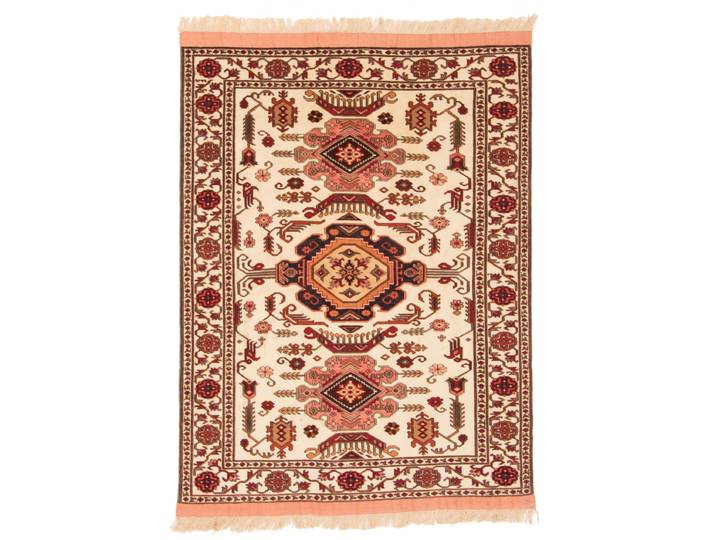 Afghan Mauri Kabul Teppich 111x140 Handgeknüpft Orientteppich Wolle mit Seide