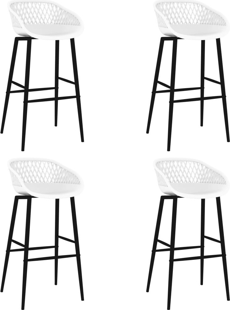 Syfax Barstoelen set van 4 wit