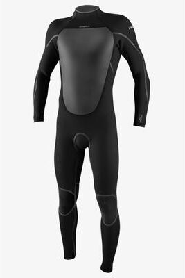 O'Neill s Heat 3/2mm Back Zip Full Wetsuit in Black, Size XL