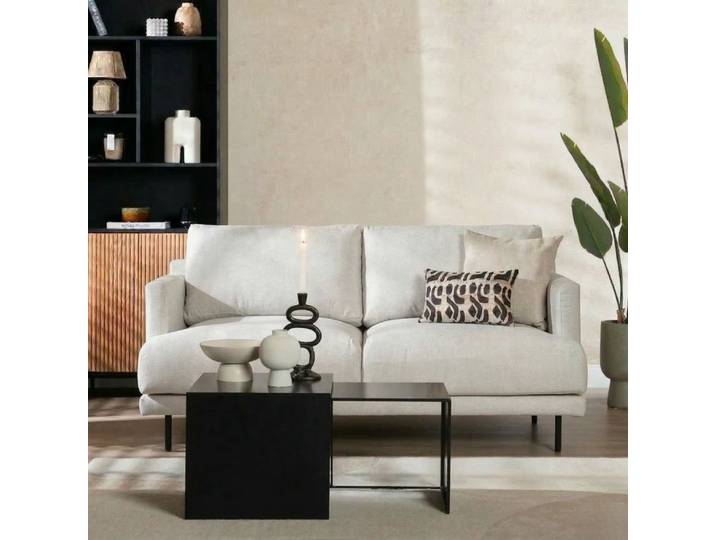 Bronx71 Sofa Denver 2,5-Sitzer Stoff meliert off white