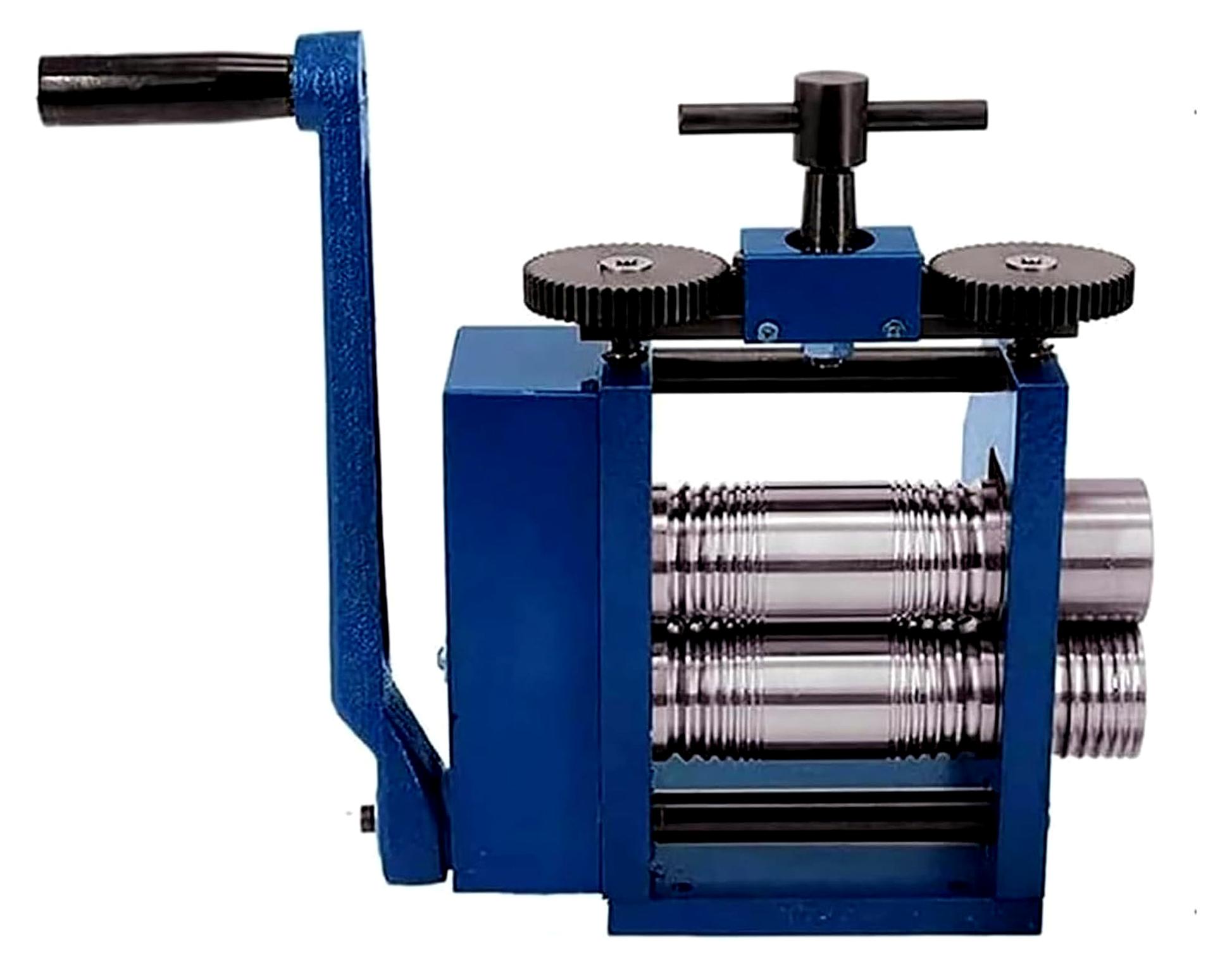 Handkurbel-Rollmühle für die Schmuckherstellung - geeignet zum Walzen von Blech und Halbkreisen