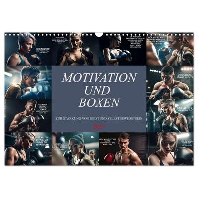 Motivation und Boxen (Wandkalender 2027 DIN A3 quer), CALVENDO Monatskalender