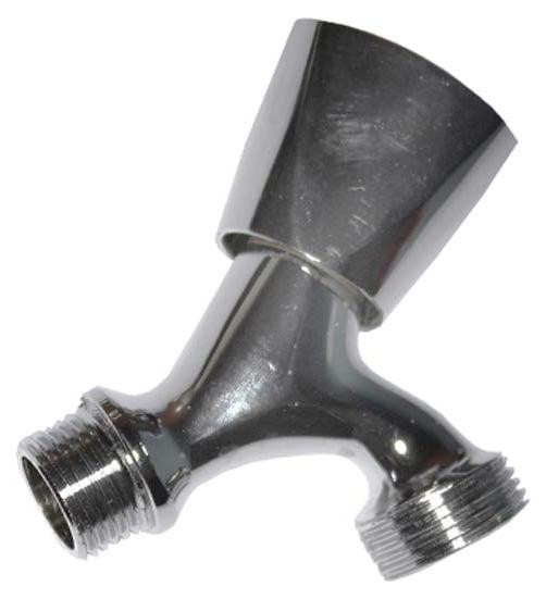 Dripio Wandkraan voor wasmachine, messing, chroom