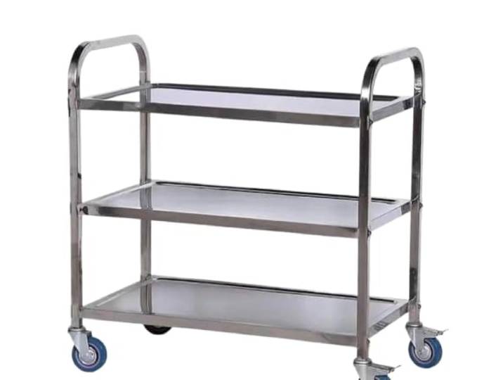 XPJYUA Service Servierwagen Mehrschichtiger Kleinwagen aus Edelstahl Mehrschichtiger Kleinwagen aus Edelstahl