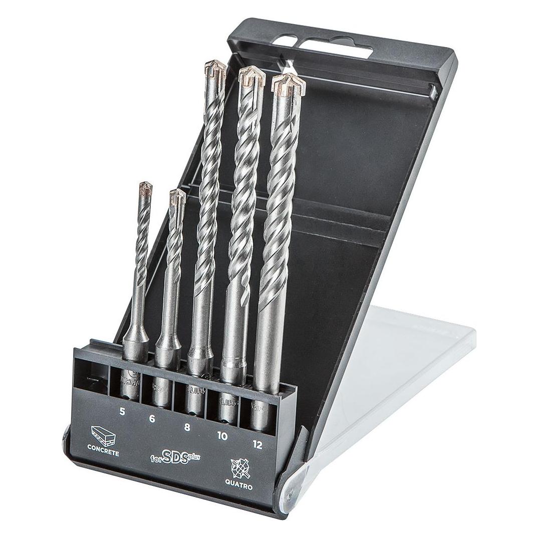 Graphite Topex concrete drill SDS + 5 6 10 12 8mm 5pcs. (57H572) (TOP-57H572)