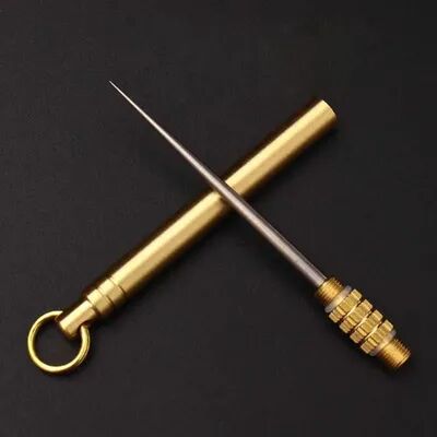 USA Free Shipping Shop Titanium Pocket Toothpick Pro Reusable Travel Toothpick With Keychain Holder Titanium Pocket Toothpick Pro Reusable Travel Toothpick With Keychain Holder