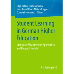 Student Learning in German Higher Education, Fachbücher von Olga Zlatkin-Troitschanskaia, Hans Anand Pant, Corinna Lautenbach, Miriam Toepper