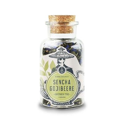 Ankerkraut Sencha Gojibeere Grüntee, Korkenglas