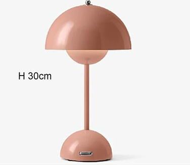 Uplifted Finds Minimalist Creative Flower Bud LED Table Lamp For Bedroom And Office Decor orange pink