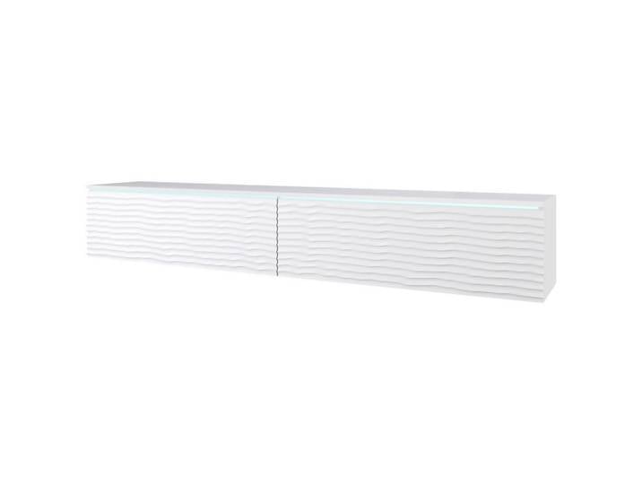 P & B Lowboard D180, Weiß, Kunststoff, kaltweiß, 180x30x33 cm, Fsc, stehend, hängend, Beleuchtung, Wohnzimmer, Wohnwände, Lowboards, Lowboards stehend