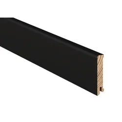 ter Hürne SKL G80 Sockelleiste Furniert Tiefschwarz matt 2400x15x80 mm