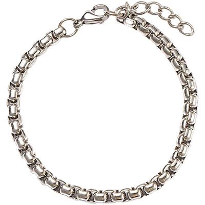 Edelstahlarmband FIRETTI "Schmuck Geschenk Erbskette", silber (silberfarben), Armbänder, Damen, 21cm, Edelstahl, Edelstahlarmband, Made in Germany