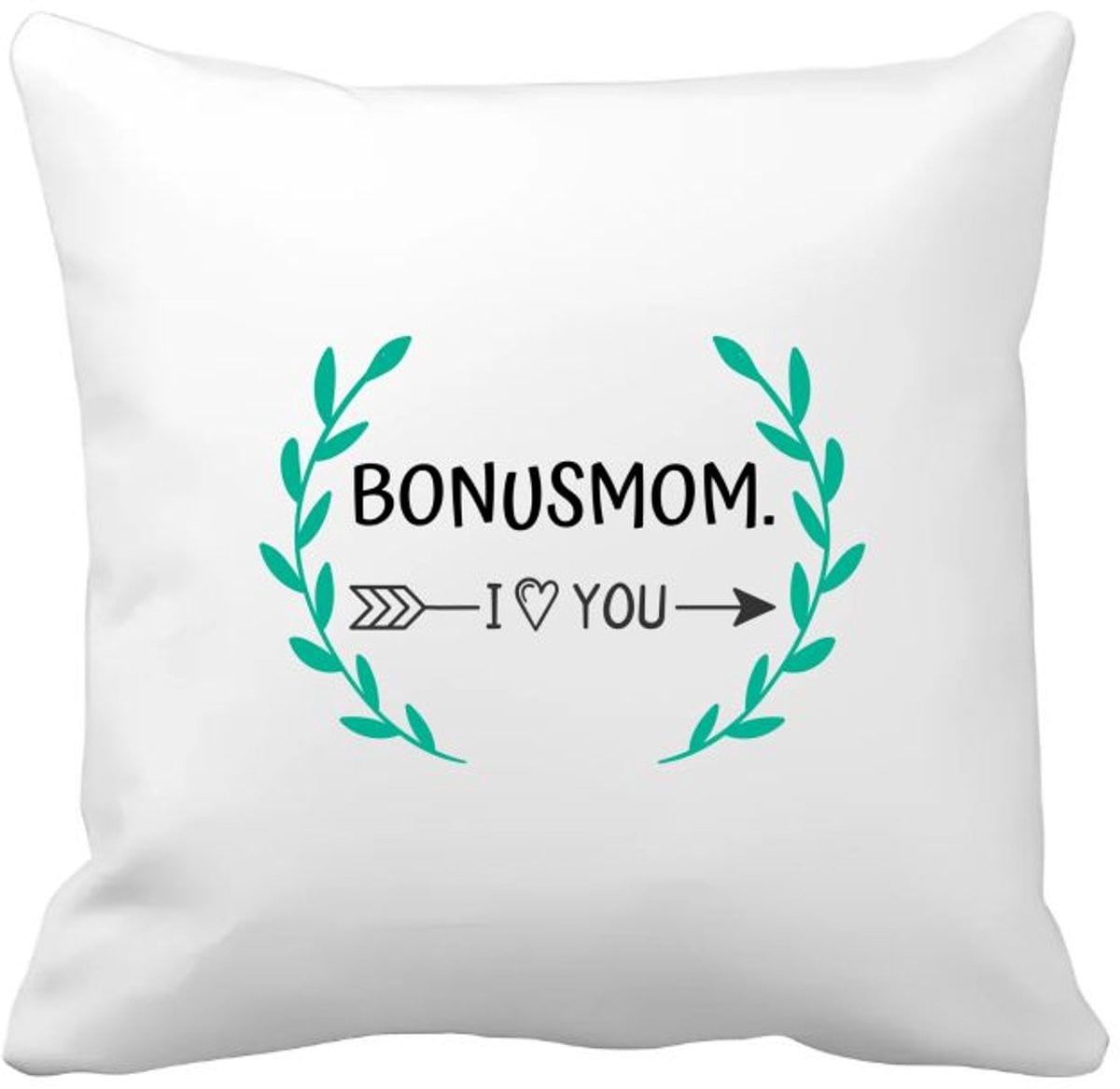Akyol Kussenhoes Bonusmom I Love You - Mama - 40 x 40 cm