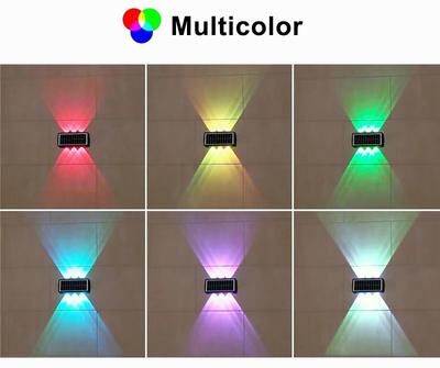 Multisell Products Hub Waterproof Solar Powered Spotlight For Outdoor Garden, Balcony, And Courtyard Lighting multicolor 4 Pcs 4 Led