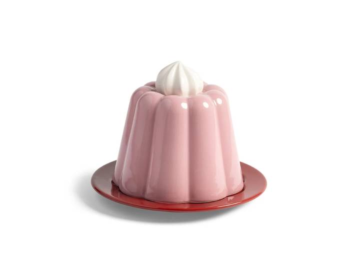 &klevering - Servierhaube, Pudding, Ø 17 x 14 cm, rosa