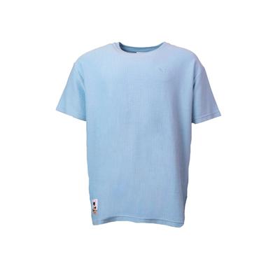 T-Shirt KLEINIGKEIT "Kleinigkeit Stilles Cördchen Shirt", Herren, Gr. S, blau (breeze blau), 100% Baumwolle, bedruckt, normal, Rundhals, Shirts T-Shirt