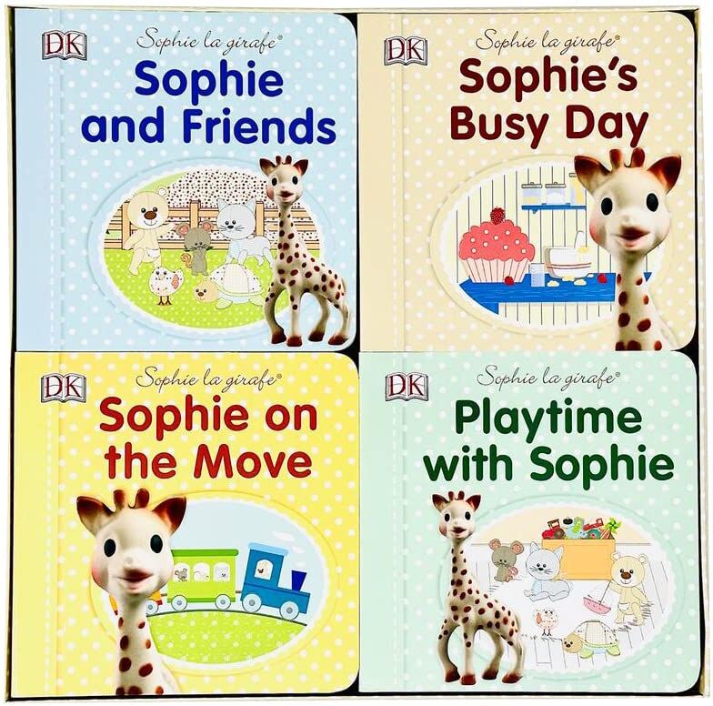 DK Children Sophie La Girafe 4 Books Collection Set by DK - Touch-and-Feel Board Books for Ages 0-5 - Baby Gift Set