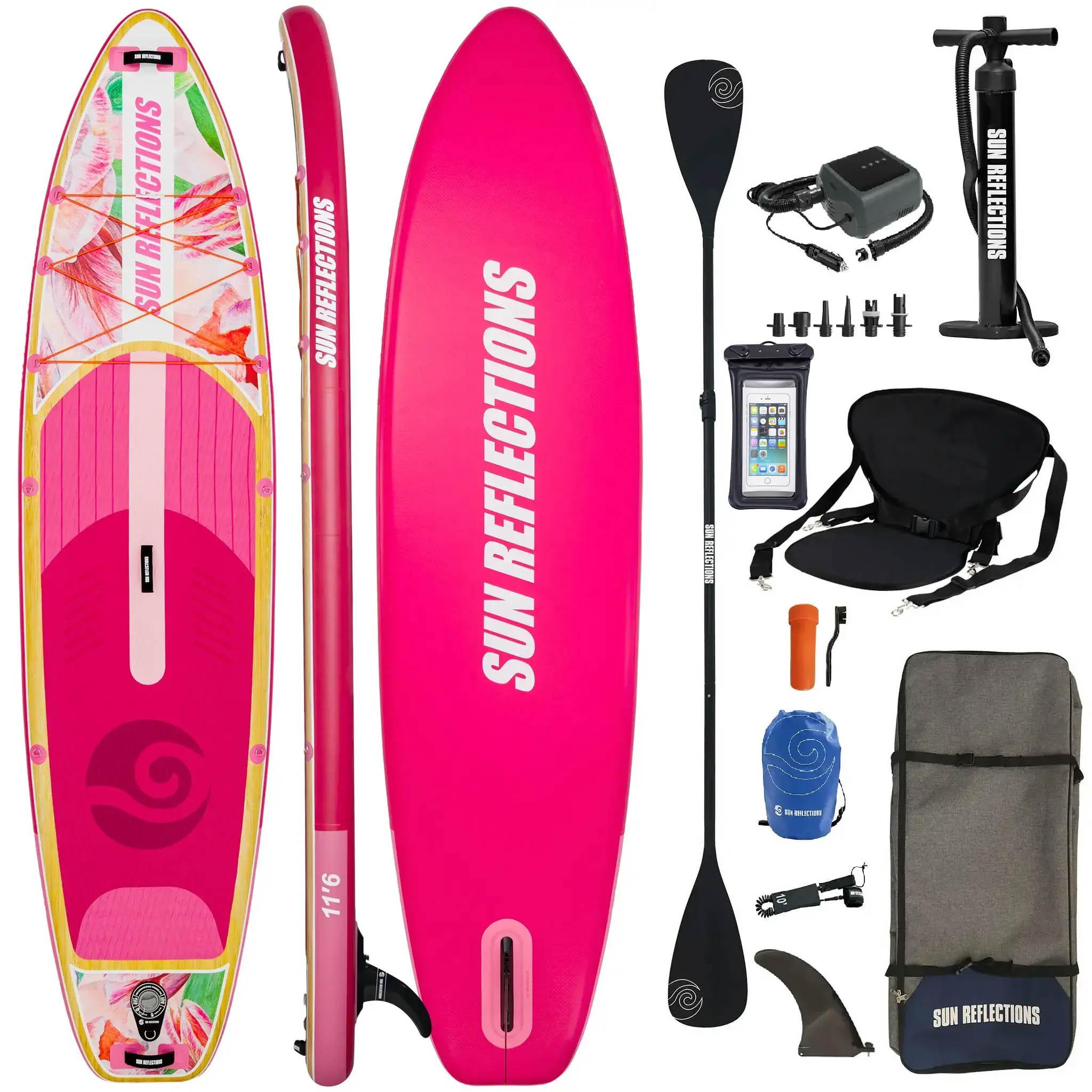 SUP Board aufblasbar Sun Reflections 11'6" Combo Soft Blush + E-pumpe PBG 6