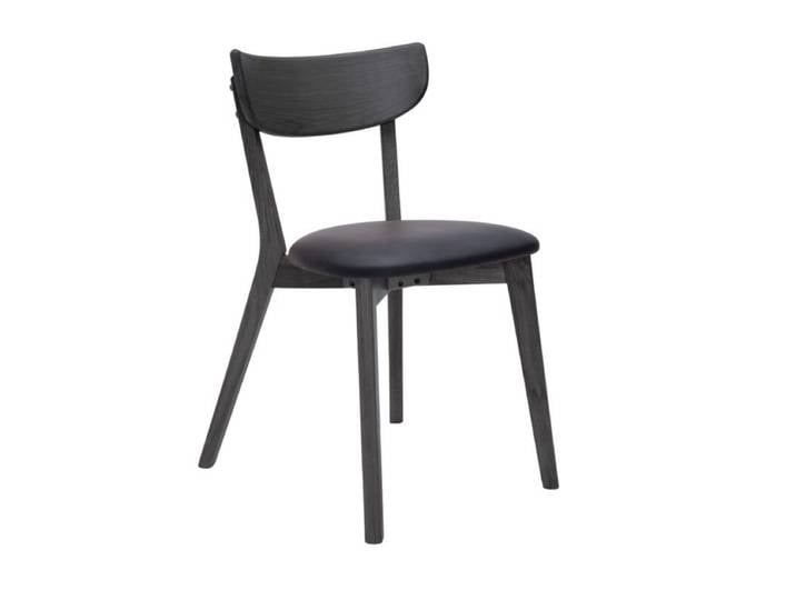Trendstore Pero Esszimmerstuhl - Eiche massiv schwarz lackiert Modern, Natur, Skandinavisch