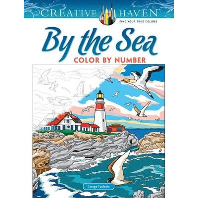 Creative Haven by the Sea Color by Number, Taschenbuch von George Toufexis, Dover Publications Inc, 978-0-486-84046-8