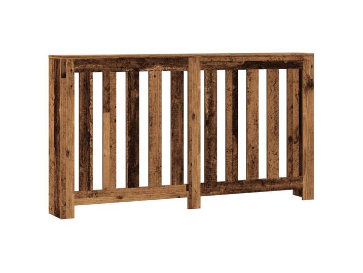 vidaXL Habillage de radiateur imitation vieux bois 149x20x82 cm Matériau bois