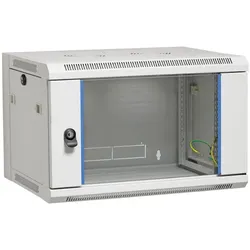 EFB Elektronik Wandgehäuse (6 HE, 19 Zoll Rack), Serverschrank, Grau